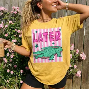 Last Day Of School Comfort Colors Shirt, End Of Year Teacher Shirt, Later Gator Tee, Teacher Team, Se You Later Alligator Tshirt