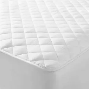 Quilted Mattress Protector - Quilted Cover Pad with Elastic Band, Breathable Vinyl Design, Waterproof, Microfiber, Quiet, Easy Care, Lifetime Guarantee