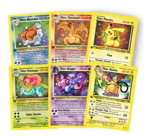 Thicc Pokemon - Holographic Custom Fan-Art Cards - Funny Affordable Gift for Pokemon Fans