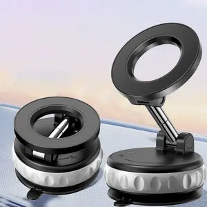 360° Rotating Magnetic Car Phone Holder – Strong Adsorption, One-Pull Pickup, No Interior Damage, Universal Mount Anywhere