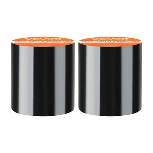 Summervibes VEVOR Waterproof Patch and Seal Tape, 4 inchx 10 ft, Pack of 2, Weather-Resistant Waterproof Tape for Leaks and Repairs, Peel and Stick Easy Indoor and Outdoor Use for Roof, Wall, and Pipe, Black