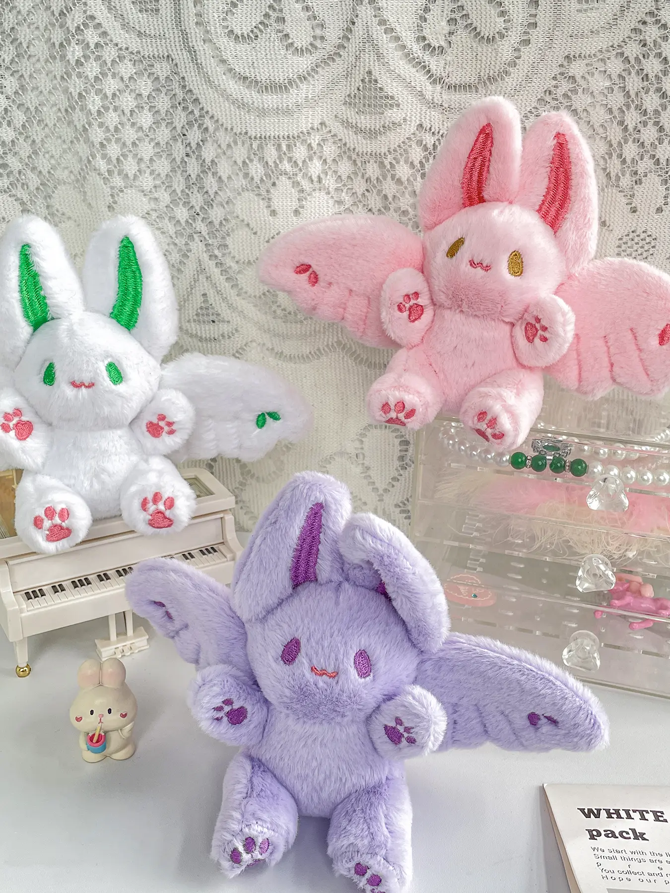 Cute Cartoon Rabbit Design Bag Charm, Bag Decoration for Women & Girls, Perfect for Bag & Keychain Decor, Charms For Bags, Purse Accessories Charm, Bag Accessory