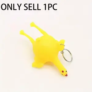 Stress Relieving Squishy Toy, Cute Animal Shape Keychain, Fun Prank Tool, Perfect Gift for Adults & Teens, Ideal for Parties & Holidays