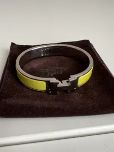Pre-owned Hermes Palladium Clic H Bracelet