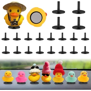 20pcs Duck Mount, Flock Locker Rubber Duck Holder Dashboard for Jeep Dash & Fixed Display, Gift for Jeep Lover, Double-Sided Stickers Included (20pcs)