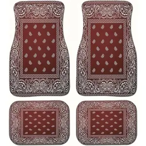 All-Weather Car Floor Mats – Non-Slip 4-Piece Set for Sedans, SUVs & Trucks – Heavy Duty Front & Rear Auto Mats – Waterproof & Easy Clean – Universal Fit Auto Carpets Car Interior Accessory