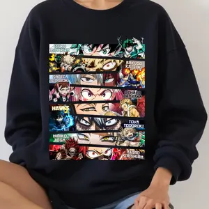MHA Anime T-shirt Sweatshirt Hoodie, Movie Tee, Best Gift for Fans, Unisex Graphic Print Tee