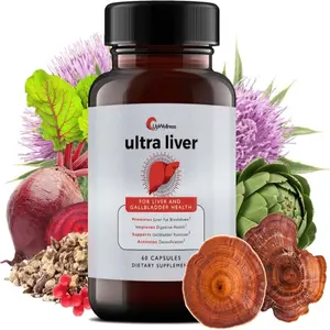 Ultra Liver Support Supplement - Detox & Gallbladder Cleanse with TMG NAC & Milk Thistle - 60 Capsules for Liver Health