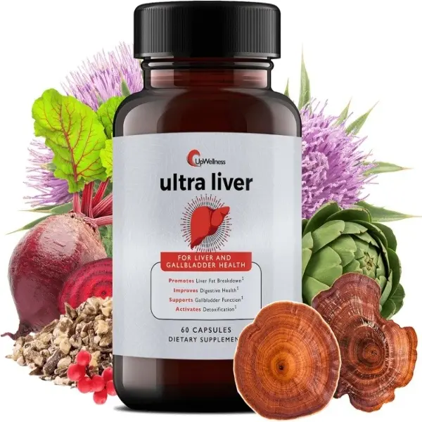 Ultra Liver Support Supplement - Detox & Gallbladder Cleanse with TMG NAC & Milk Thistle - 60 Capsules for Liver Health
