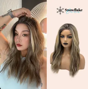 JBEXTENSION 22 Inches Wave Pre-Cut Snowflake Lace Frontlace Glueless Wig INES SNOWFLAKE【PERMATEASE】【BENDY EAR TABS】