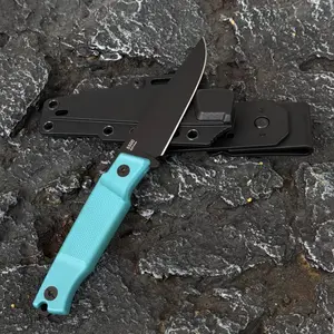5500 Fixed blade small straight knife. Ideal for camping, EDC (Everyday Carry), barbecuing, fishing and hiking - a perfect gift for men.