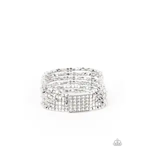 Star-Studded Showcase - White bracelet 2228