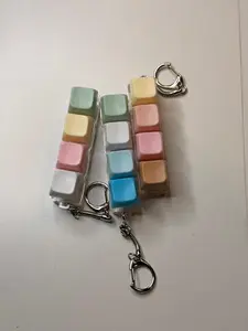 Keyboard Clicker Sensory Fidget Keychain Multifunctional Keychain