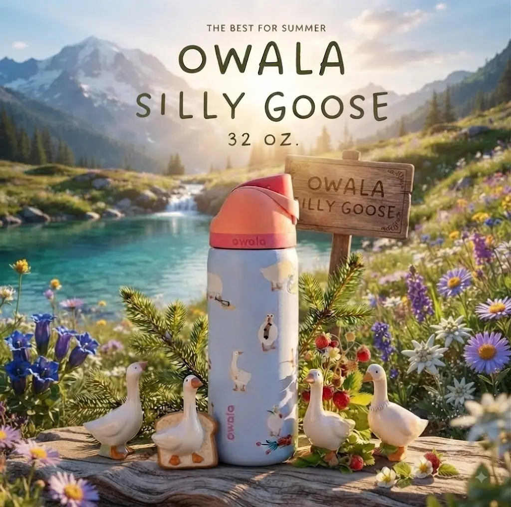 Owala FreeSip Goose 32oz Limited Edition Leak-Proof Stainless Steel Drinkware Water Bottle new