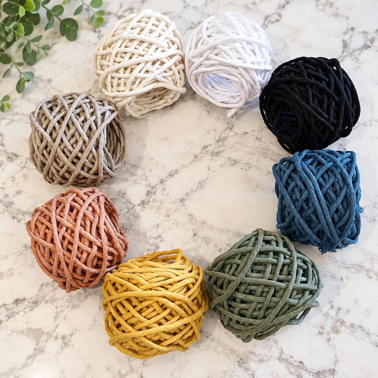 3mm Macrame Cord Single Twist – 25, 50 or 100 Ft Mini Spools – Colored Cotton Cord for Macrame and Fiber Art