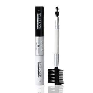 KLEEM ORGANICS | 2-in-1 Eyelash & Eyebrow Growth Serum | Botanical Formula with Peptides, Hyaluronic Acid, Ginseng and Panthenol for Longer, Fuller Lashes & Brows | 0.34 fl oz