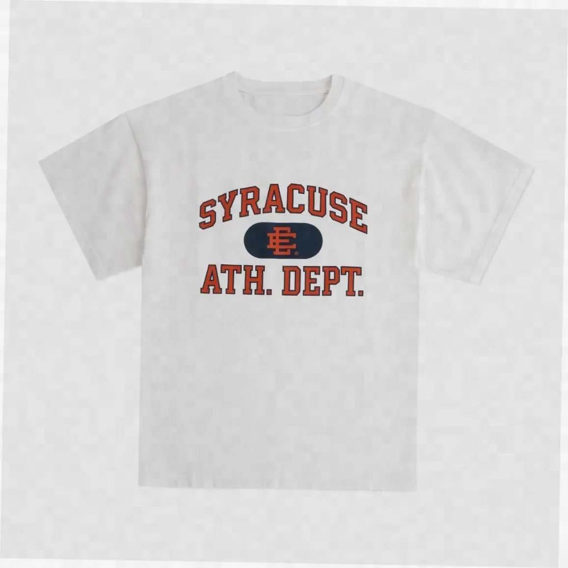 EE Syracuse Athletic Dept Graphic T-Shirt – Vintage Varsity Style Unisex Oversized Cotton Tee