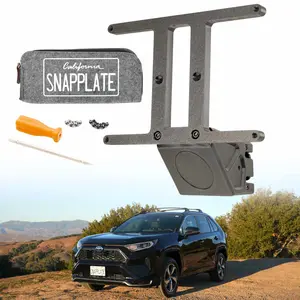 Toyota RAV4 No-Drill SnapPlate Front License Plate Bracket - US Made, Adjustable Height, Breakaway Feature, Security Screws Included