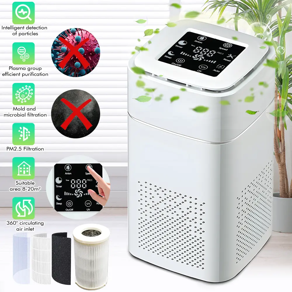 Air Purifier Filter Element, 11.8 × 11.8 × 17.8 cm, Deodorant Indoor Replacement Part for Breathe Better, Dust Free Living