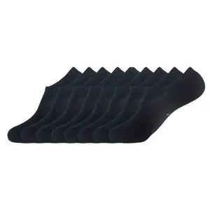 Stay Comfortable All Day with 8-Pack Black No Show & Liner Socks for Cotton Sports and Leisure Activities socks  men show  socks