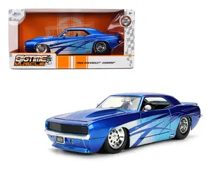 Jada 1:24 1969 Chevrolet Camaro Blue Model Car Diecast