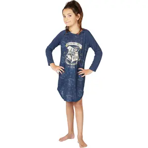 HARRY POTTER Hermione Hogwarts Logo Ravenclaw House Crest Raglan Sleepshirt Pajama Nightgown