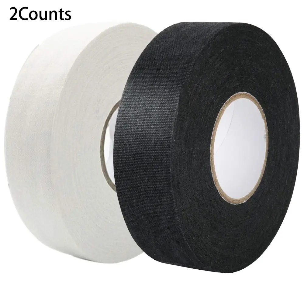 2-Pack Hockey Tape Multi-Use Cloth Strap 2.5cm X 25m, Ideal for Long Hockey Sticks, Baseball Bats, Rackets, Gardening Tools, Sports Gift