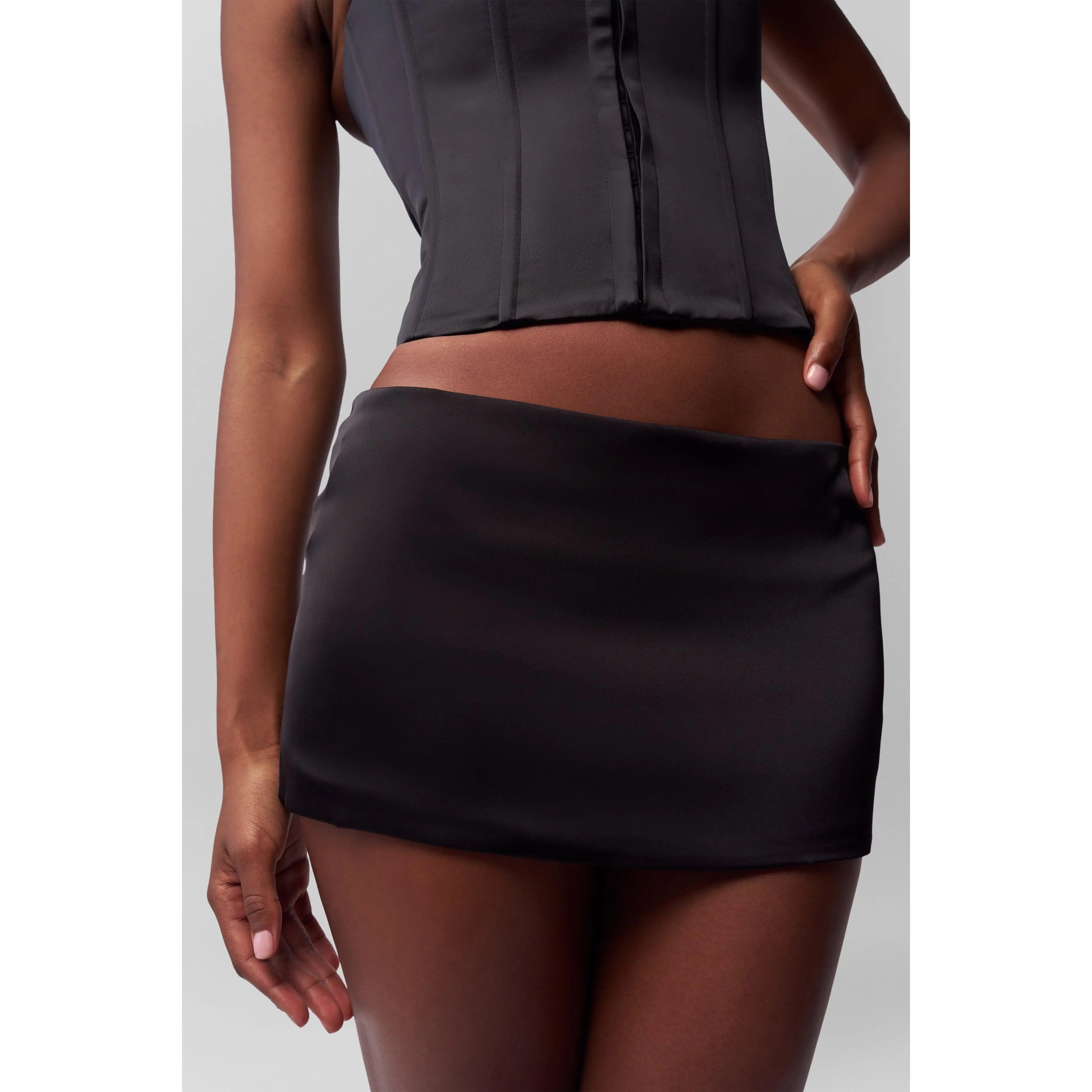 Satin Mini Skirt Satin Mini Skirt
