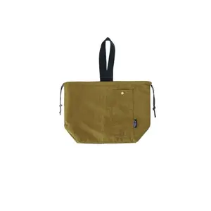 Portable Insulated Lunch Box Bag, Waterproof Thickened Large Capacity, Plain Color Drawstring Design, Ideal for Students & Office Workers