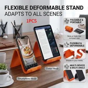 Viral Flexible Silicone Phone Stand | Bendable Multi-Shape Holder for Phone, Tablet & Laptop | Portable Anti-Slip Travel Mount for Home & Office