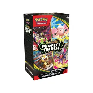 Pokémon Perfect Order Booster Bundle - 6 Packs / 10 Cards per Pack - Mega Evolution Trading Card Game (TCG) - RIPPED LIVE ONLY!