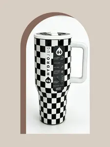 HYDROJUG insulated cup - 40 ounces, double-layer stainless steel with flip-top, leak-proof design, featuring rubber base - suitable as a gift for holidays, for use during outdoor sports, or for water bottles during travel and camping.