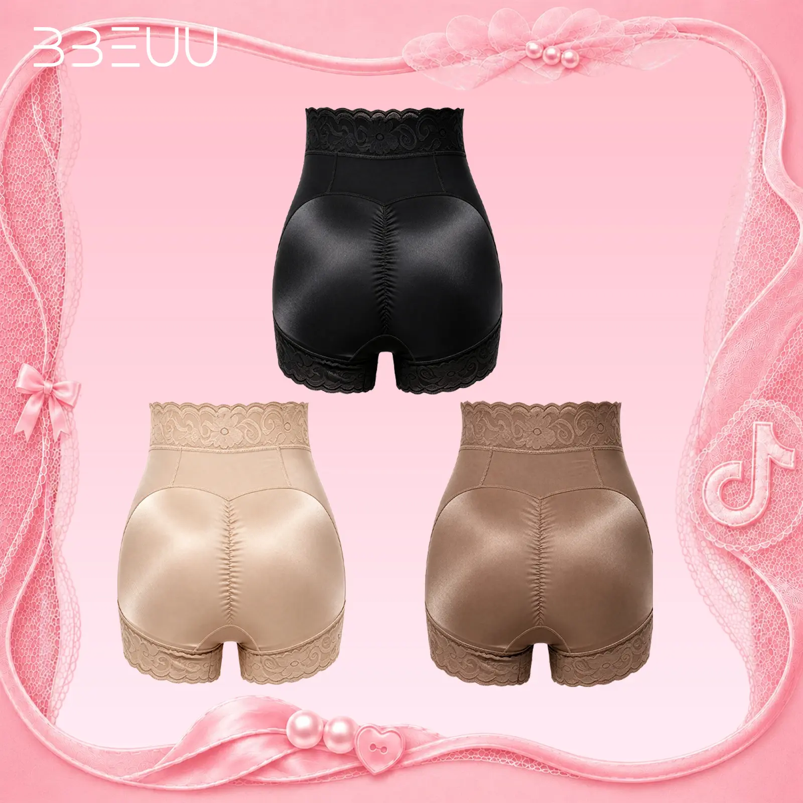 BBEUU LIVE Colombia AirSlim Lace Steel Boned Shapewear for Women Butt Enhancer Tummy Tucking Shorts Womenswear Comfort Fajas Colombianas Basic Post Surgery