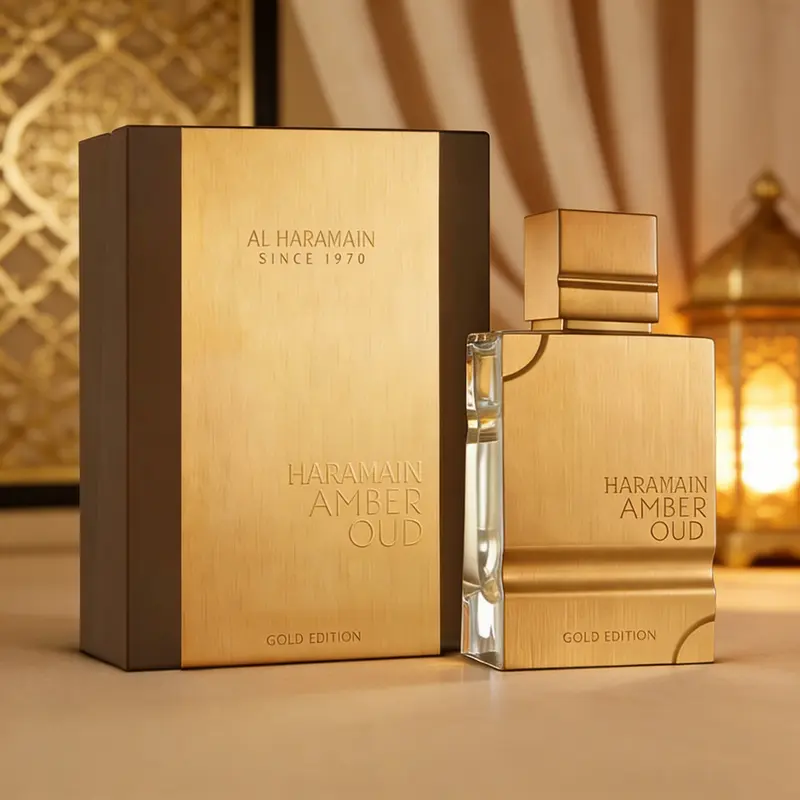 AL HARAMAIN Oud Gold -  Perfume for Women and Men - Eau de Parfum Spray with Notes of Bergamot, Melon, Pineapple, Amber, Woody Accord and Musk, 2 oz