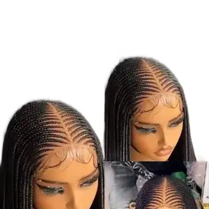 5 by 5 handmade braid wigs for black wemen available in black and color 33