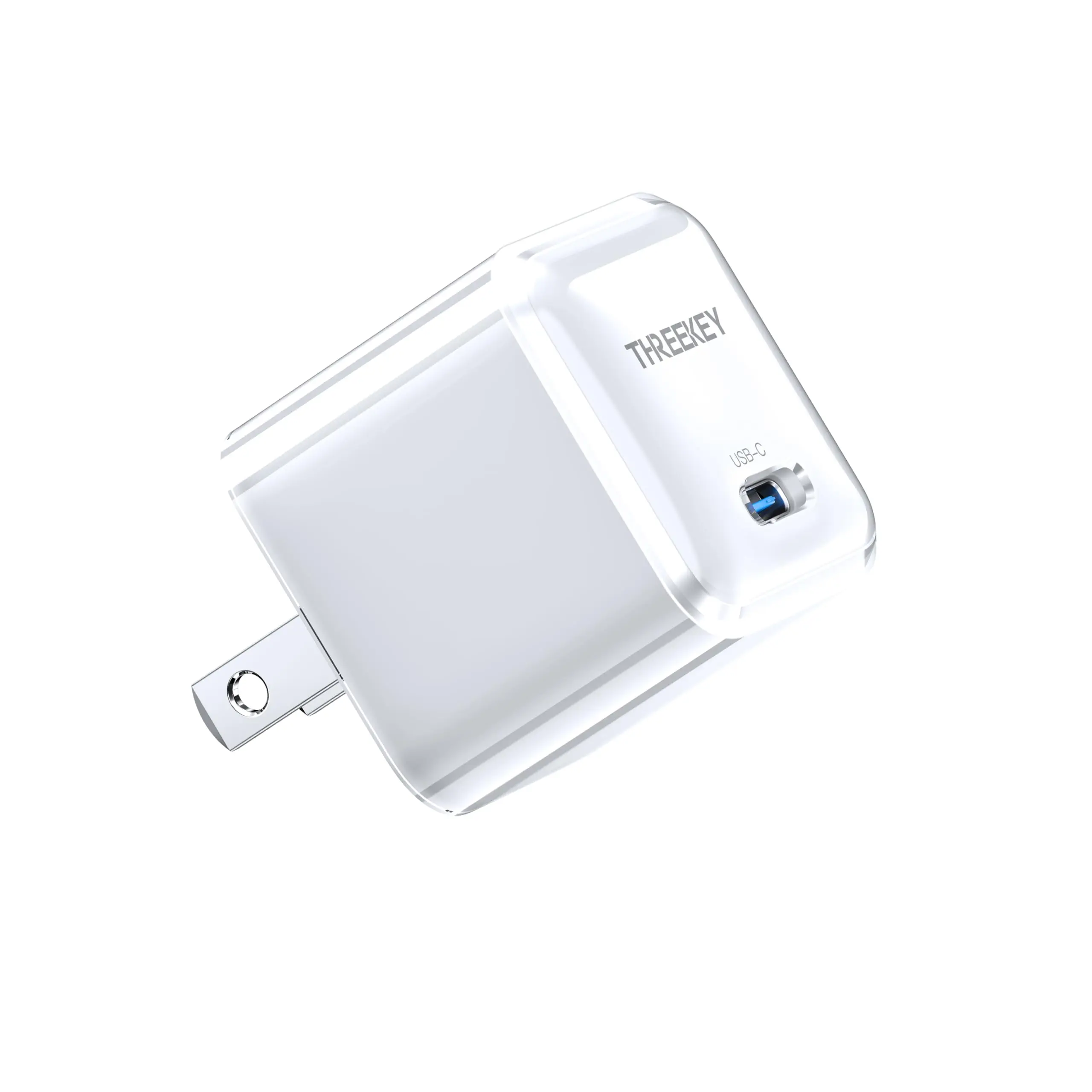 USB C Charger,THREEKEY 30W GaN Fast Wall Charger Block,PD USB-C Power Adapter Compatible with iPhone 16/15/14/13/12/11 Series,MacBook Air,Galaxy S23/22/21,iPad Pro/Air