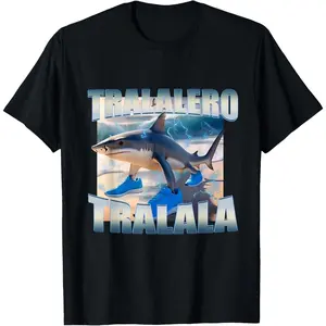 Tralalero Tralala Bootleg Brainrot Italian Brainrot Meme T-Shirt VHS