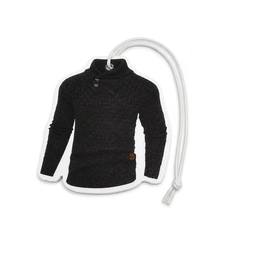 Men's Sweater-Form Fragrance Sachet, Pullover Shape, Polyester Knit Casual Wear Accessory with Included Gift