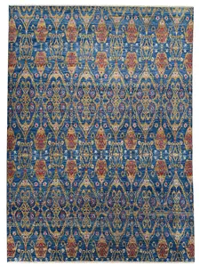 Artisan Samara Navy Transitional Knotted Rug