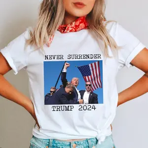 Trum Rally Shirt Never Surrende T-Shirt
