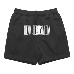 UNISEX ESSENTIALS NEW JERUSALEM TRACK SHORTS - PYREX BLACK
