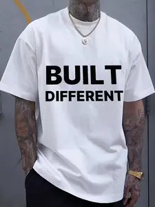 Men's loose fit T-shirt, unique casual wear, soft and breathable, casual sportswear, urban fashion