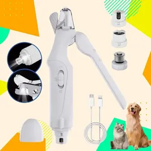 Multi functional nail grinder, dog nail trimmer&clipper kit,ultra nail grinder, rechargeable,suitable for trimming the toes and claws of all dogs&cats
