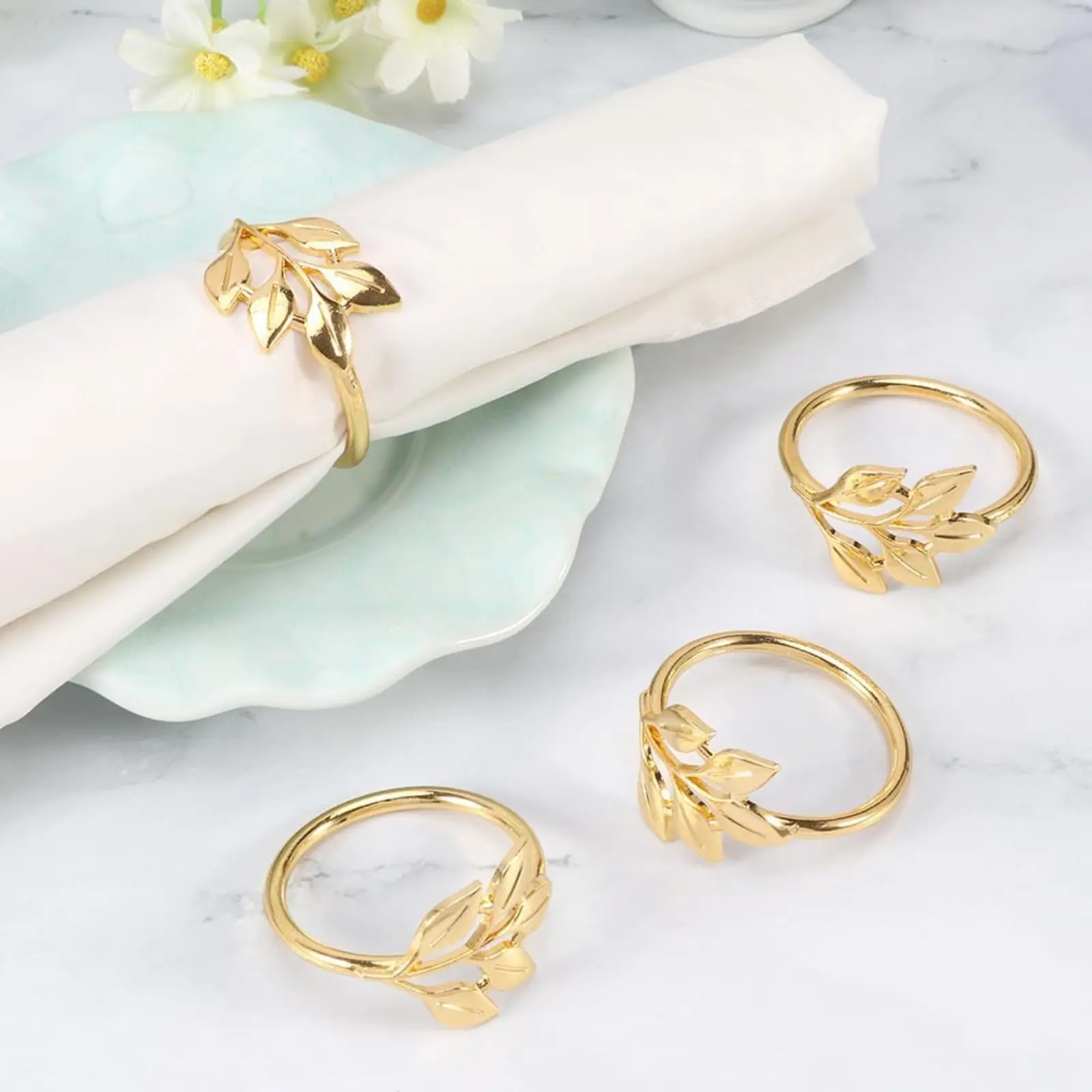 Reusable Napkin Rings, Smooth Edges, Elegant, Easy to Clean, Perfect for Weddings, Festivals, Table Setting, Table Decorations, Hajj Mubarak