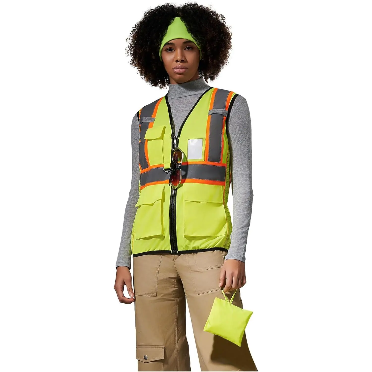 AYKRM 11 color Ladies High Vis Reflective Safety Vest for Women