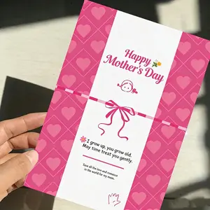 Mother's Day Handwritten Greeting Card, Blessing Message Card Gift, Personalized Thank You Note, Perfect for Mom Birthday & Special Occasions