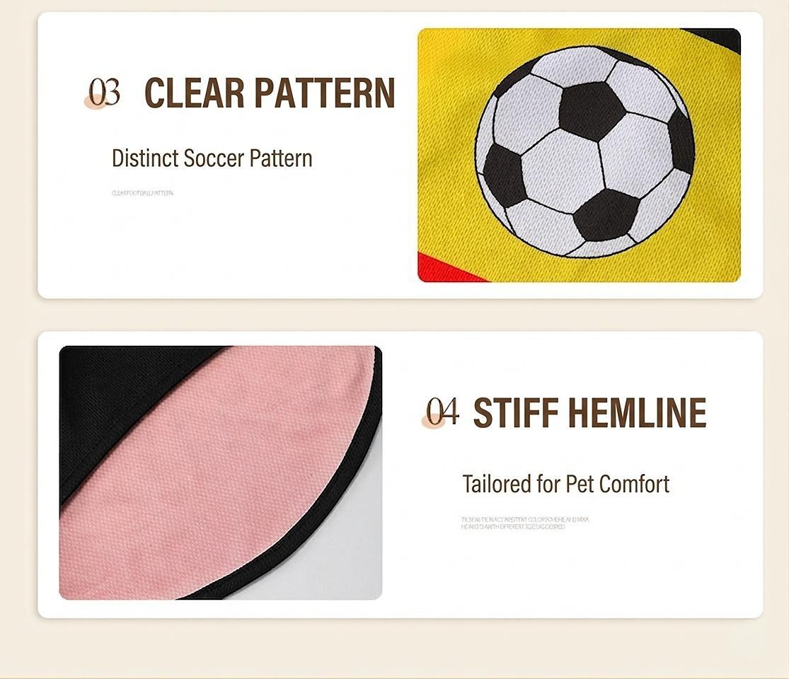 Soccer Jersey for Dogs and Cats, 7 Colors Team Breathable Pet Shirt for Football Match Day, Small to X-Large (XS-XL) for Summer, Lightweight Athletic Apparel