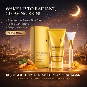 Kojic Acid Turmeric Night Wrapping Mask lOvernight Wrapping Mask, Morning Shed, Turmeric, Niacinamide Vitamin C