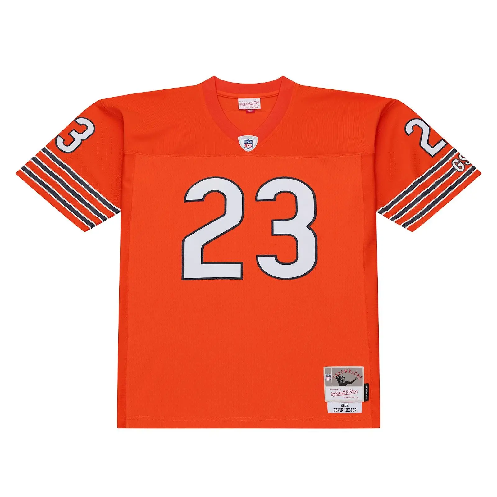 Devin Hester Chicago Bears 2006 Orange Alternate Legacy Jersey NFL Throwback Mitchell & Ness