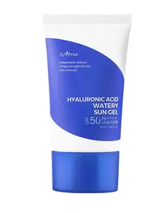 Isntree Hyaluronic Acid Watery Sun Gel SPF 50+ PA++++ Facial Hydrating Sunscreen for All Skin Types Leaves No Whitecast
